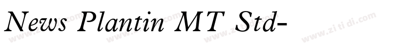 News Plantin MT Std字体转换